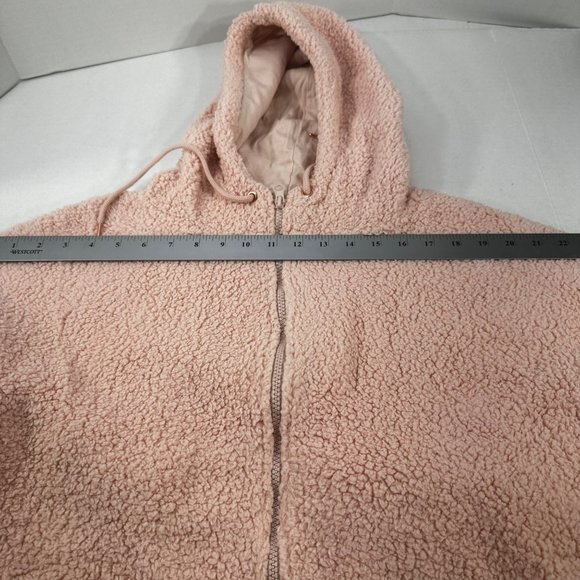 Champion C9 Women's Size Medium Jacket Hooded Sherpa Full Zip Closure Pink New - Picture 9 of 16